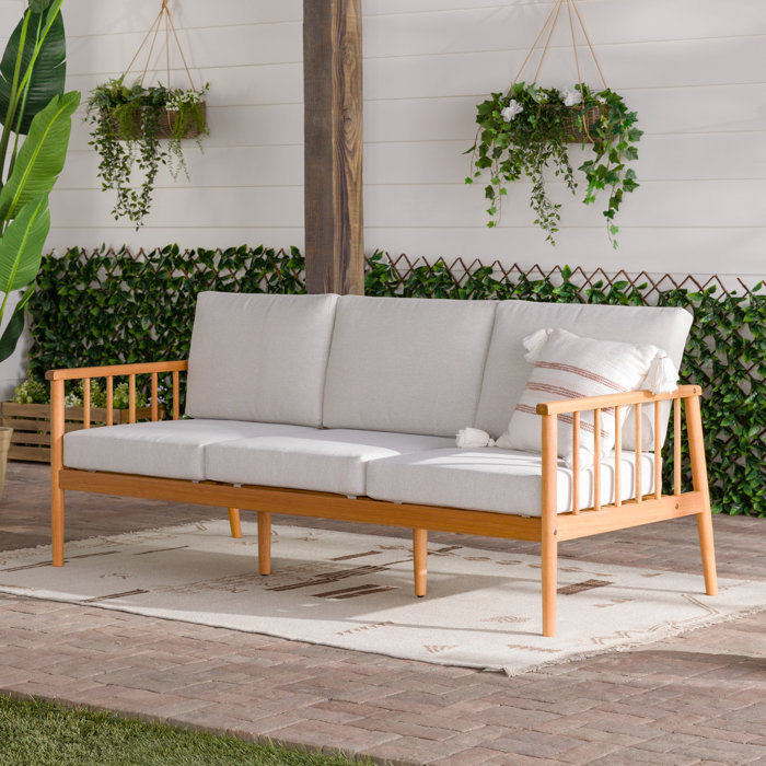 Oliver 76'' Eucalyptus Outdoor Patio Sofa & Reviews Wayfair Canada